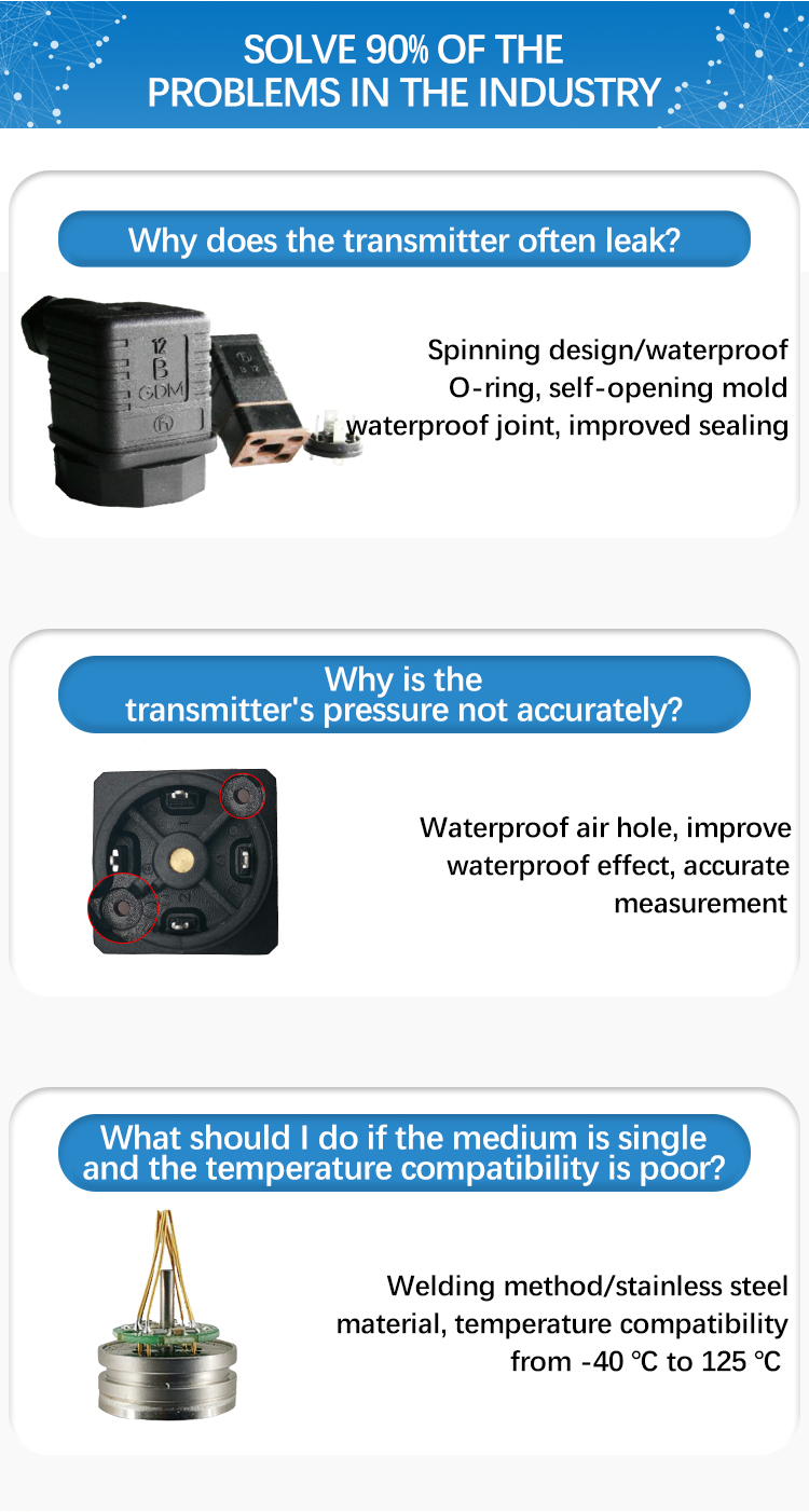 water Liquid pressure sensor transmitter  005