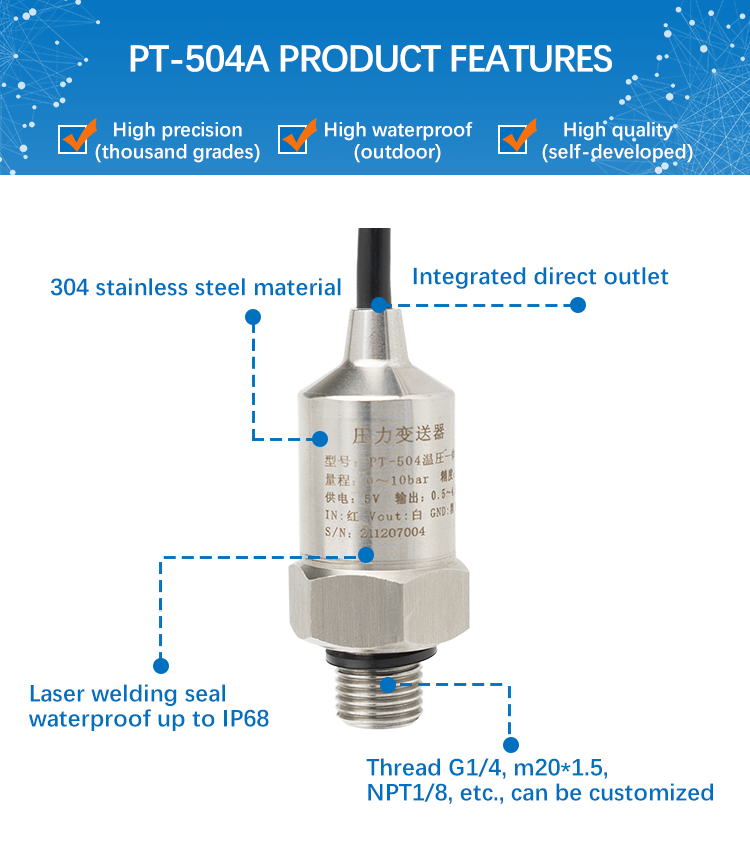 PT-504A Temperature And Pressure Integrated Sensor